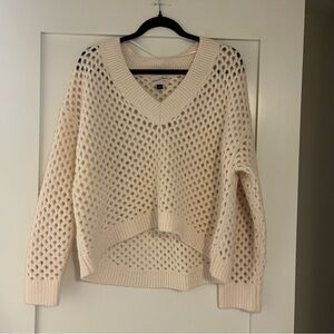Women's Cream Knit Sweater